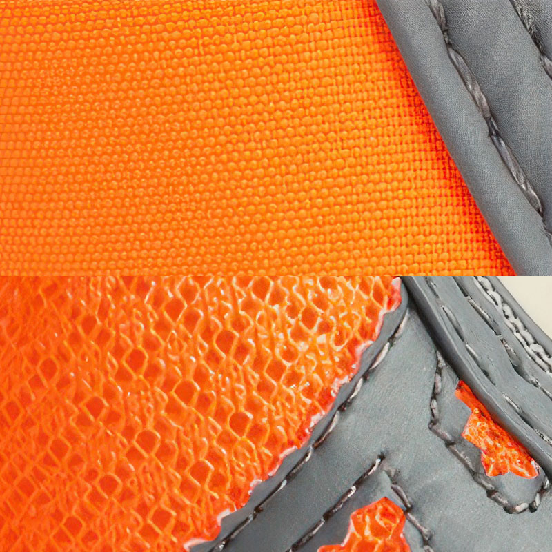 Split view comparing the smooth waterproof soft shell fabric matrix with the open cell breathable mesh shoe structure.