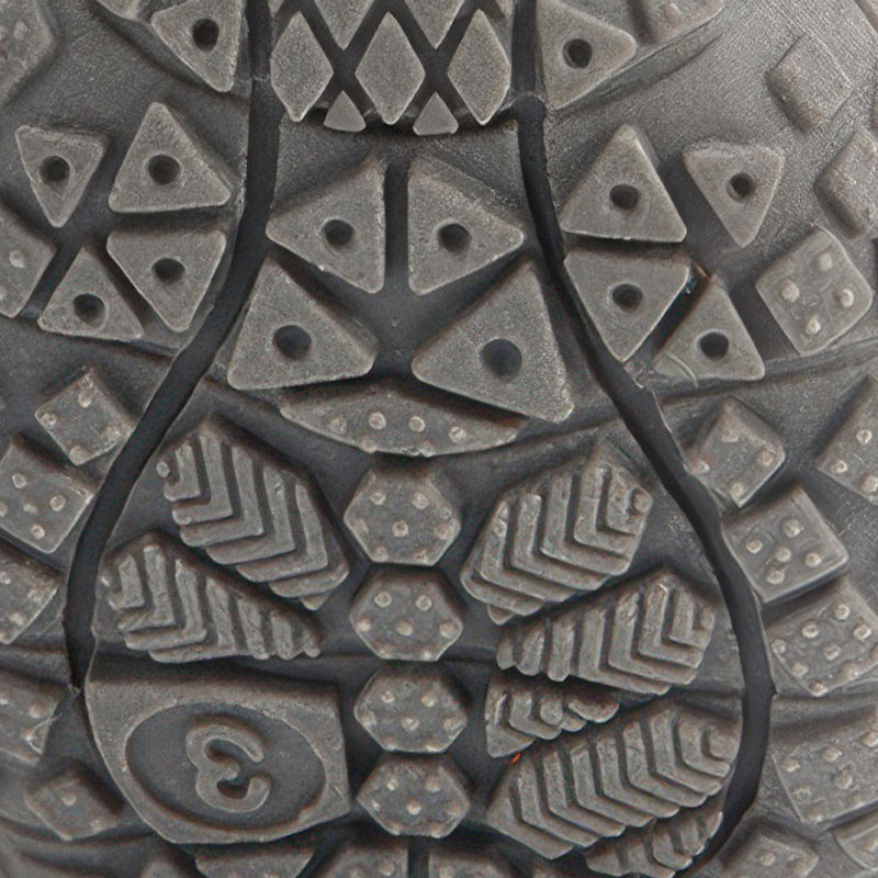 Macro view highlighting the universal high elasticity anti-slip rubber sole pet shoes textured geometric groove lines.