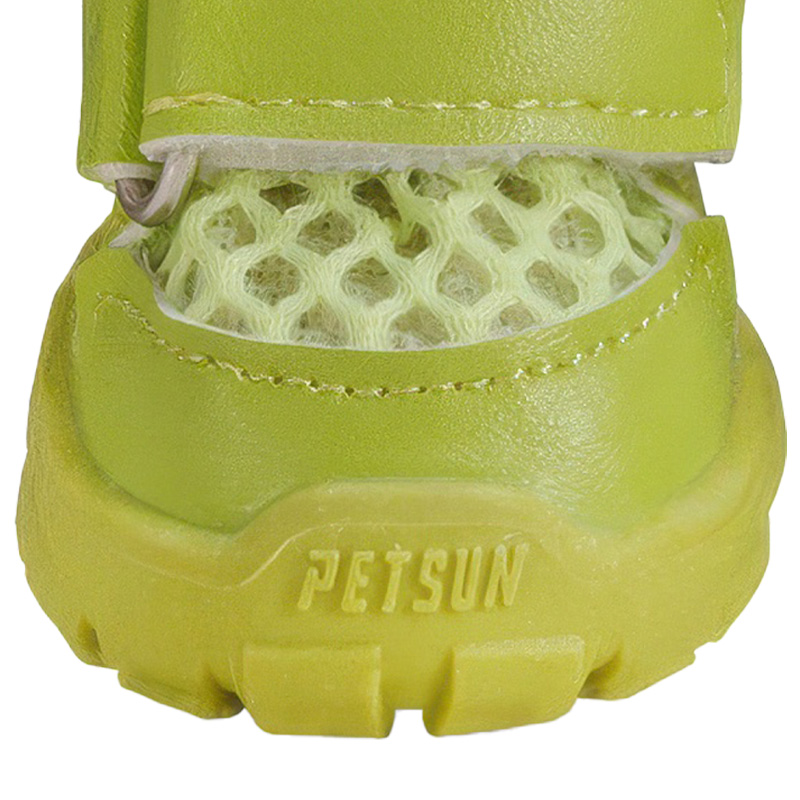 Macro detail showing the dense interlocking needle stitching lines and a thick wrapped rubber toe guard shield bumper.