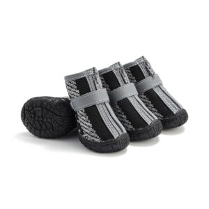 Hot Pavement Dog Shoes Keep Paws Cool with Breathable Mesh Outdoor dog shoes for hot pavement featuring breathable mesh material and secure zipper closure for summer.