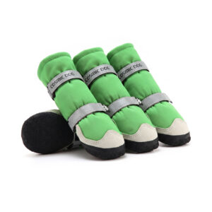 Adjustable Large Dog Walking Shoes Sage Green Adjustable large dog walking shoes in sage green featuring an elastic stretch chassis for active outdoor hiking.