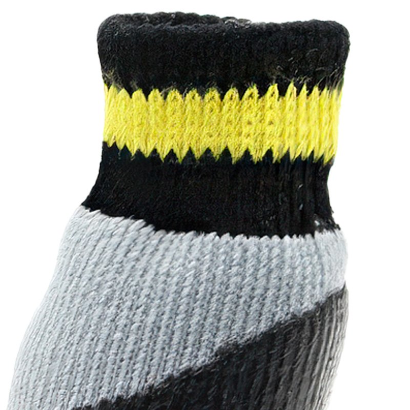 Close-up shot highlighting the high-stretch breathable knit pattern of premium outdoor paw protectors.