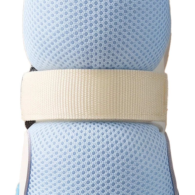 Detailed view of the lower adjustable anchoring strap on easy-on-off dog boots for secure paw fit.