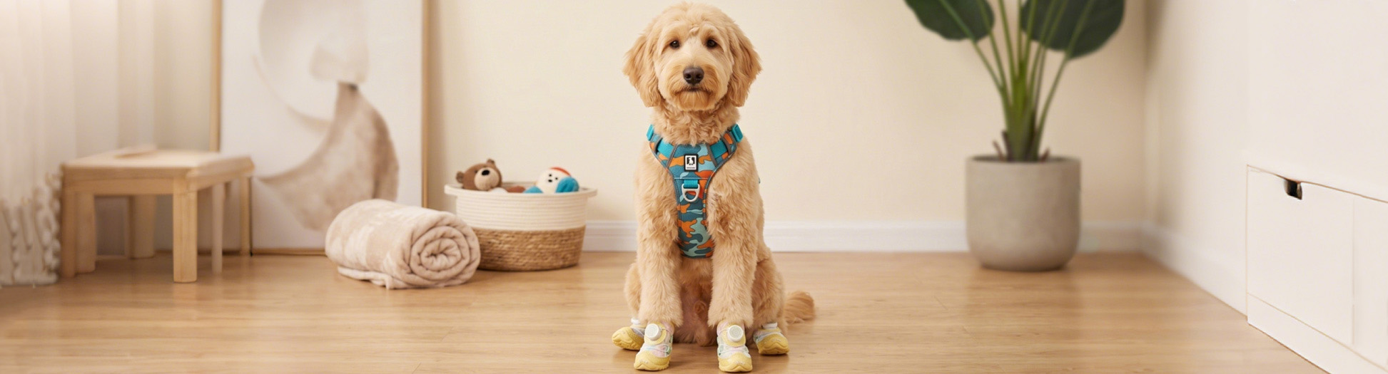 Shop Paw Clad premium dog shoes, boots, harnesses, and outdoor gear in action outdoors.