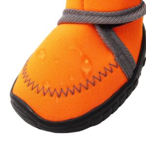 Water-Resistant Sport Shoes Neoprene Waterproof Membrane Hydrophobic splash test on water-resistant sport shoes showing clean water droplets repelling off the orange fabric canopy.