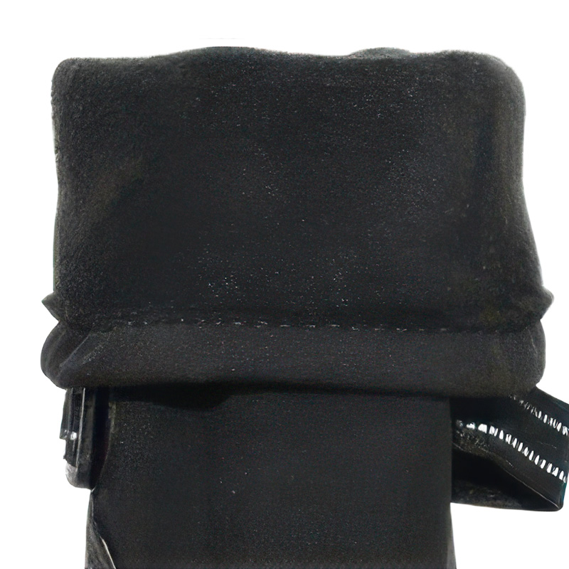 Thickened soft fleece interior lining on winter-warm dog boots displaying insulated thermal padding.